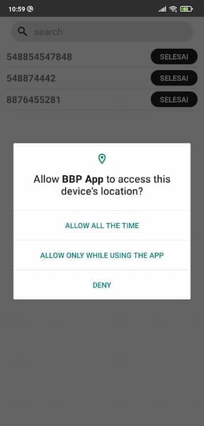 Screenshot of BBP (Courier Tracking)